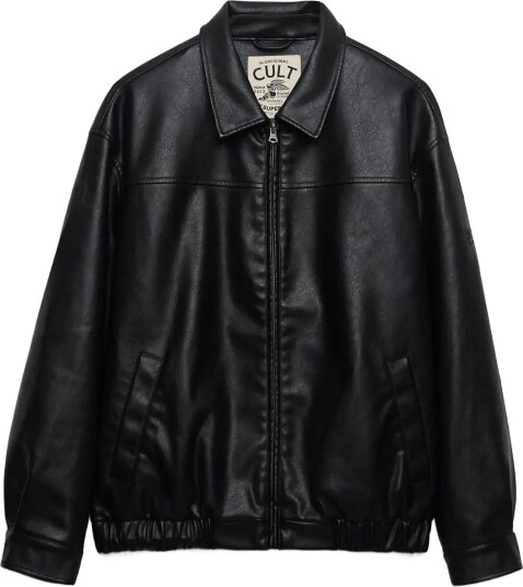 Superdry Collared Oversized Bomber BLACK 8