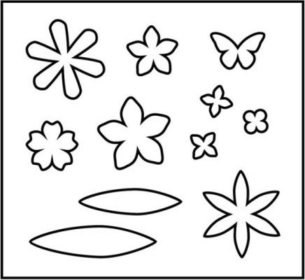 Diverse Skjæresjablong blomster str 14x15.25 cm tykkelse 15 mm 1 stk Diverse Skjæresjablong blomster str 14x15.25 cm tykkelse 15 mm 1 stk
