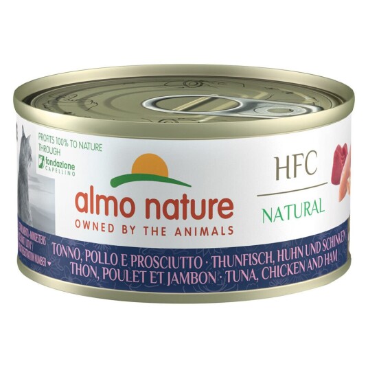 Almo Nature Hfc Natural 6 X 70 G Tunfisk Kylling & Skinke