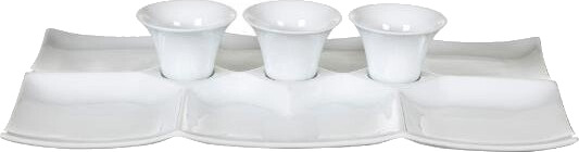 Modern House Daily Use tapasfat med 3 skåler 41x25 cm Modern House Daily Use tapasfat med 3 skåler 41x25 cm