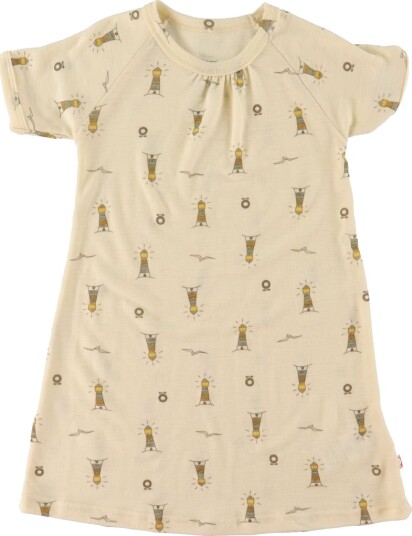 Katvig Kjole Ull Beige m. Fyr Katvig 1½ år 86 Kjole
