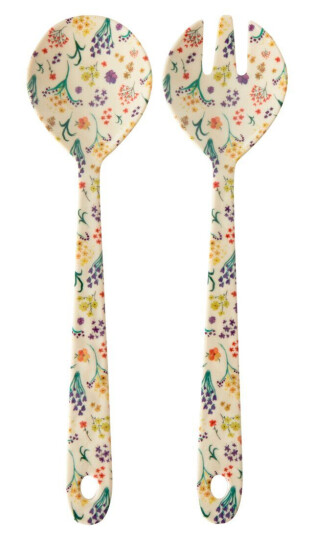 Rice salatbestikk melamin 2 deler Wild flowers Rice salatbestikk melamin 2 deler Wild flowers