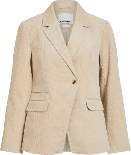 ROUGE EDIT Rousima L/S Sb Blazer/Pf   Cream   42