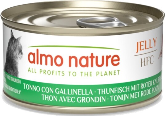 Almo Nature Hfc Våtfôr Jelly Tunfisk Med Rød Knurr 24 X 70 G