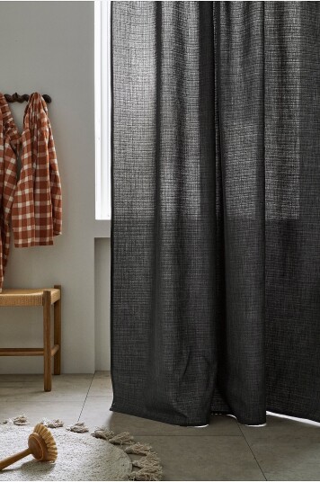 Ellos Home Dusjforheng Elise Grå Ellos Home Dusjforheng Elise Grå