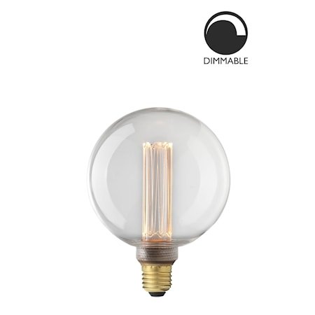 Lyspære E27 Laser LED Filament Globe 125 mm Klar 3,5W Lyspære E27 Laser LED Filament Globe 125 mm Klar 3,5W