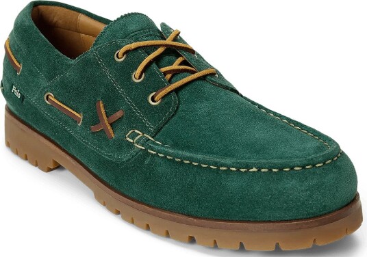 Polo Ralph Lauren Ranger Suede Boat Shoe COLLEGE GREEN 47