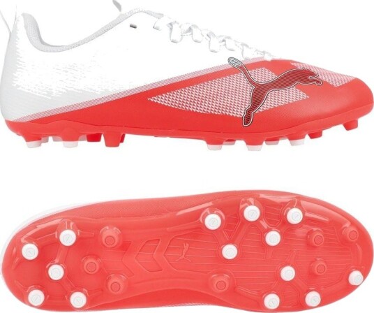 PUMA Ultra 7 Play Mg The Arrival Ultra Red/PUMA Svart/PUMA White Barn Multi Ground (Mg) størrelse 37