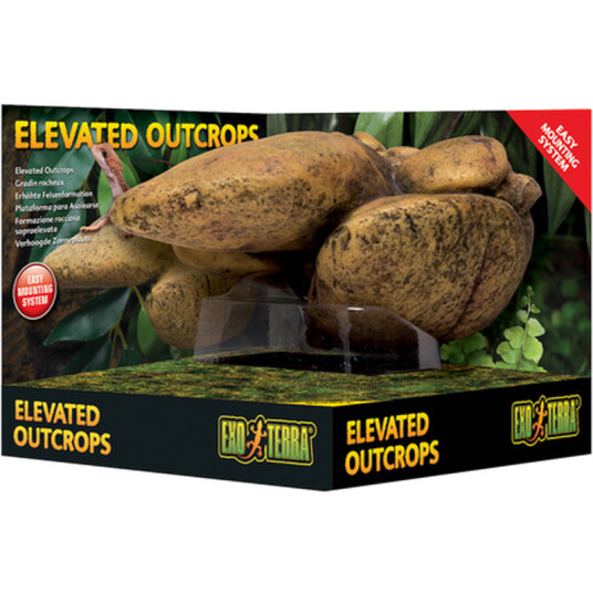 Elevated Outcrop Solplattform Brun 14.5 X 17.5 cm