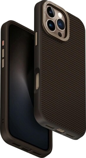 UNIQ Keva Max Magclick Charging Camera Stand Case for iPhone 16 Pro Max - Brown