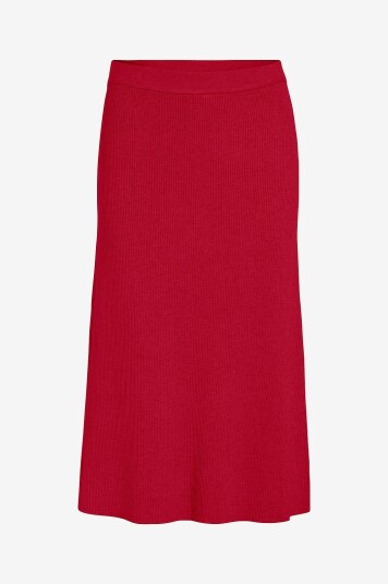 Vila Skjørt viComfy A line Knit Skirt Rød