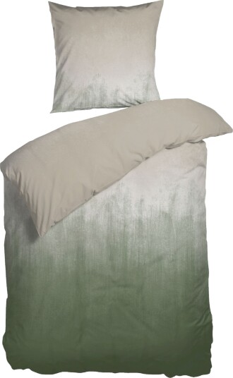 Nordisk Tekstil Grønt sengetøy 140x200 cm Faded sengesett i grønn og sand 100% GOTS økologisk bomullssatin Horisont Nordisk Tekstil sengetøy Nordisk Tekstil Grønt sengetøy 140x200 cm Faded sengesett i grønn og sand 100% GOTS økologisk bomullssatin Horisont Nordisk Tekstil sengetøy