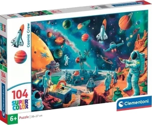 Clementoni Puslespill Supercolor Cosmic Crew 104 Brikker 25036