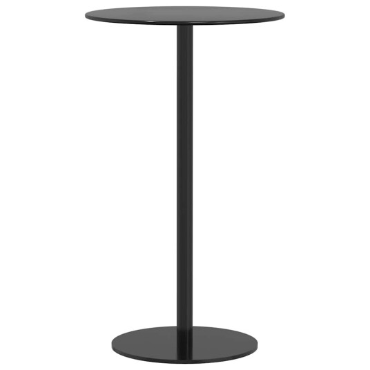  Hagebord rundt svart Ø60x105 cm stål 4009309