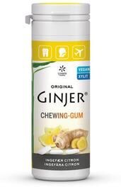 Tyggegummi med ingefær og sitron fra GINJER – 30 gr