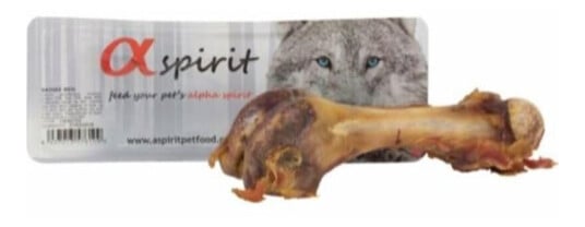 Alpha Spirit Halv Serrano Tyggebein til Hund - Naturlig Kjøttbein med Kalsium