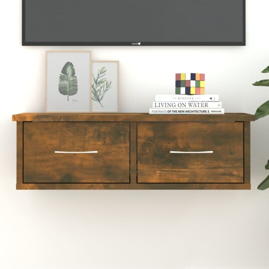 vidaXL TV-benk r?kt eik 60x26x18,5 cm konstruert tre vidaXL TV-benk r?kt eik 60x26x18,5 cm konstruert tre