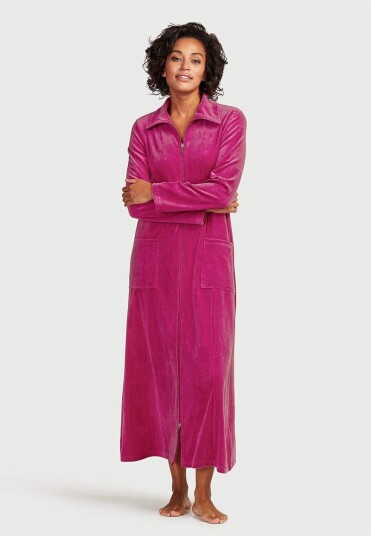 Cellbes Lang morgenkåpe i velour Wilma 54/56 Cellbes Lang morgenkåpe i velour Wilma 54/56