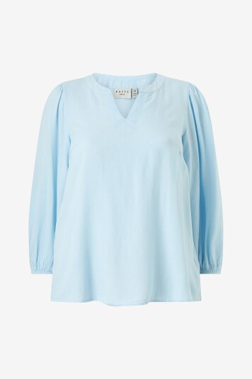 KAFFE Curve Bluse kcMille Blå