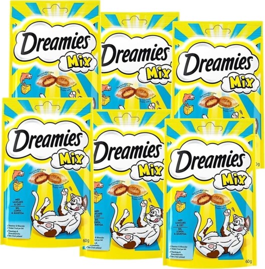 Dreamies Mix Laks Ost 6X60 G Dreamies Mix Laks Ost 6X60 G