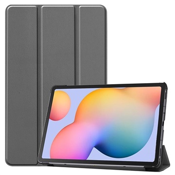 Tri Fold Series Samsung Galaxy Tab S6 Lite 2020/2022/2024 Folio etui Grå