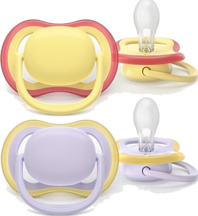 Philips Avent Ultra Air Smokk 0-6 mnd Gul/Lilla 2 stk
