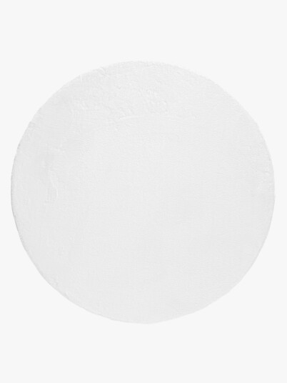 KMCarpets Dream Rund Gulvteppe 200 Hvit