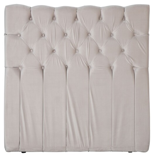 Venture Design Särna sengegavl, Beige velour, B:120 Unoliving
