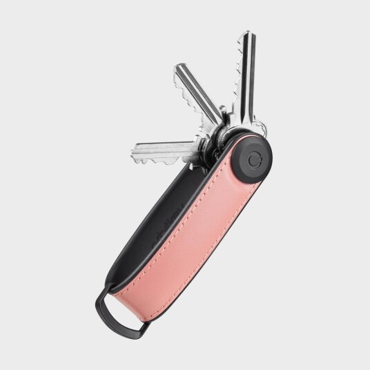 Orbitkey Hybrid Nøkkelorganisator i Lær Pastellrosa