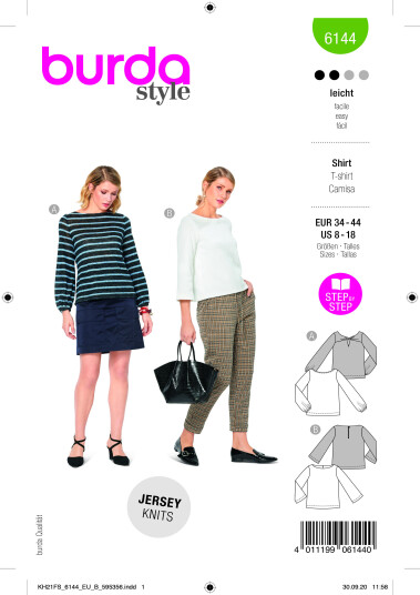 Burda 6144 - Genser EUR: 34-44, US: 8-18