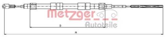 Metzger Tautrekk parkeringsbrems METZGER 10.4156