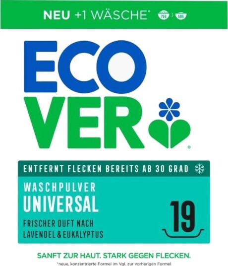 Ecover Universal vaskepulver lavendel & eukalyptus 950 g
