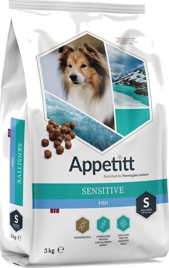 Appetitt Tørrfôr til Hund Voksen Sensitive Fisk Små Raser 3 kg