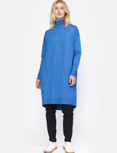 Soft Rebels Srlea Rollneck Dress Knit Blue M