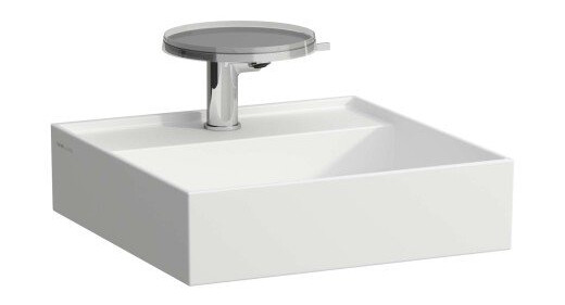 Kartell Laufen servant, 46x46 cm, matt hvit