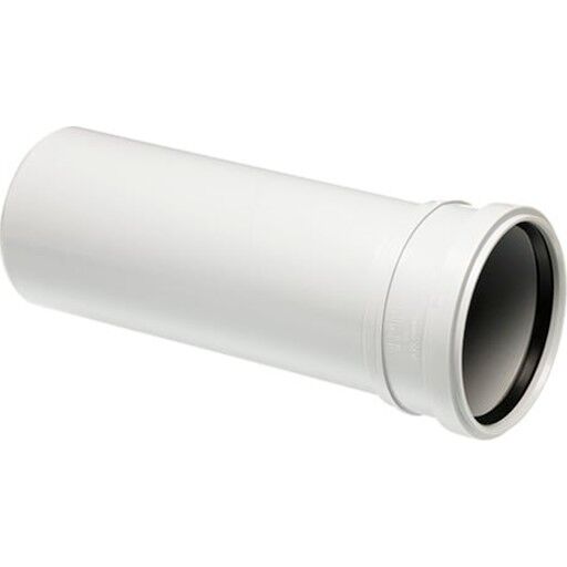 Uponor Decibel 75mm Avløpsrør med Muffe - Lydisolert Plast i Hvit