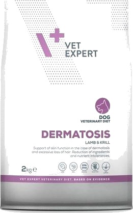 Vetexpert Veterinary Vet Expert Diet Dermatosis Hund & Krill Tørrfôr Lam 2 kg
