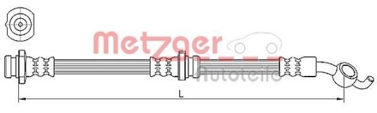 Bremseslange METZGER 4110392