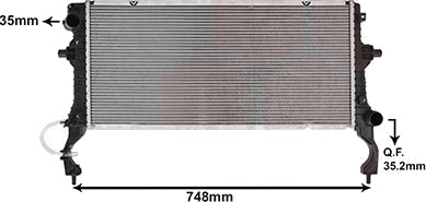 VAN WEZEL 82012756 Radiator motorkjøling VAN WEZEL 82012756 Radiator motorkjøling