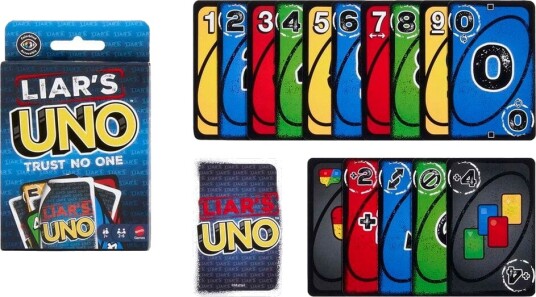 Mattel Uno Løgnere Barnespill i Blå