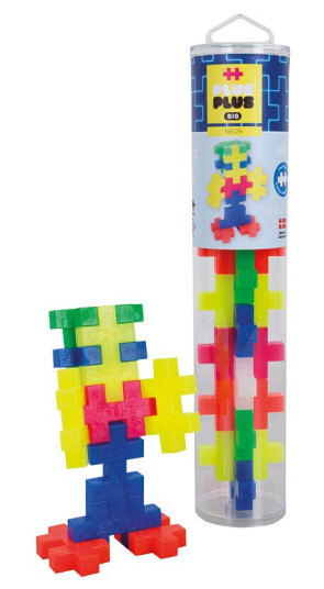 Byggesett Plus-Plus BIG neon 15 i tube