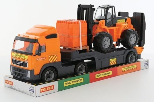 Volvo Lastbil med Gaffeltruck 750x230x345mm Volvo Lastbil med Gaffeltruck 750x230x345mm