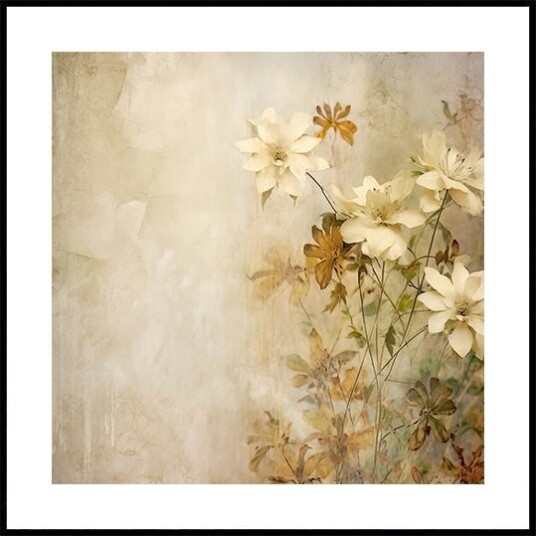 Fa Vintage Floral 48 Plakat Plakat / 70x70cm Fa Vintage Floral 48 Plakat Plakat / 70x70cm
