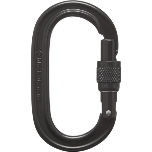 Black Diamond Oval Keylock ScrwgtCarabiner Black Black Diamond Oval Keylock ScrwgtCarabiner Black