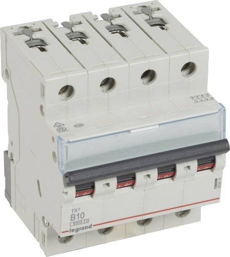 Legrand TX³ MCB automatsikring B8 4P 4M 6/6kA