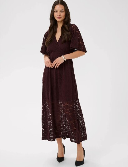 Kaffe Kalouisa Dress Burgundy XL