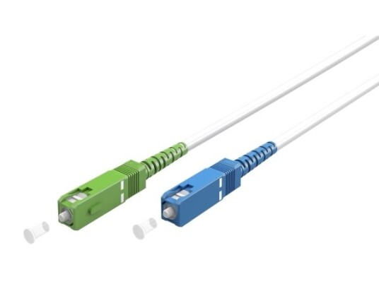Goobay - Koblingskabel (Hann) Til Sc/Apc-Enkeltmodus (Hann) - Fiberoptisk - Simpleks - 9 / 125 Micron - Hvit Goobay - Koblingskabel (Hann) Til Sc/Apc-Enkeltmodus (Hann) - Fiberoptisk - Simpleks - 9 / 125 Micron - Hvit