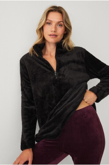 Ellos Collection Collegegenser i fleece Brun