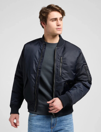 Lee Jeans Bomber Jacket - Black - XL