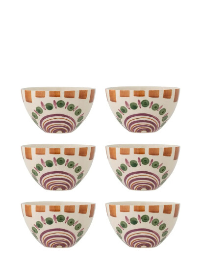 Bloomingville Shama Bowl - Green - Ø12XH7CM Bloomingville Shama Bowl - Green - Ø12XH7CM